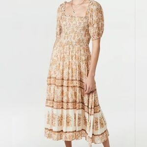 Kindred Bohemian Floral Midi Dress